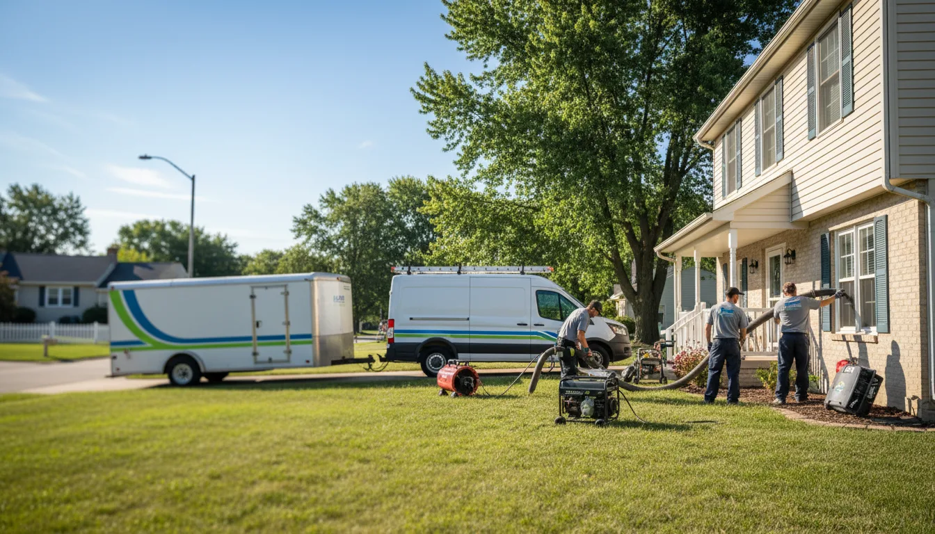 Flooded Basement Restoration And Cleanup With Repair in Centerburg, OH near me